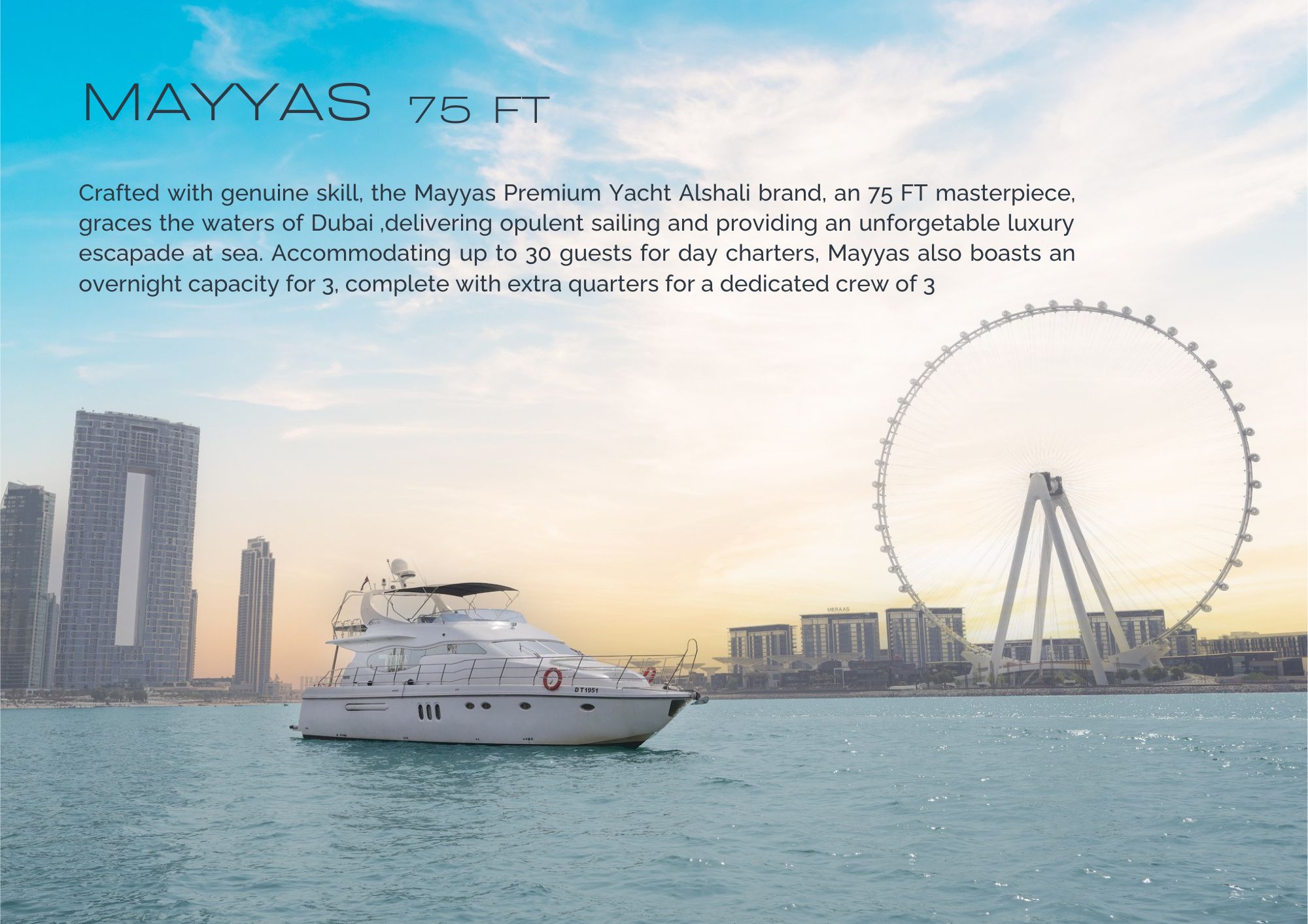 75ft yacht dubai marina